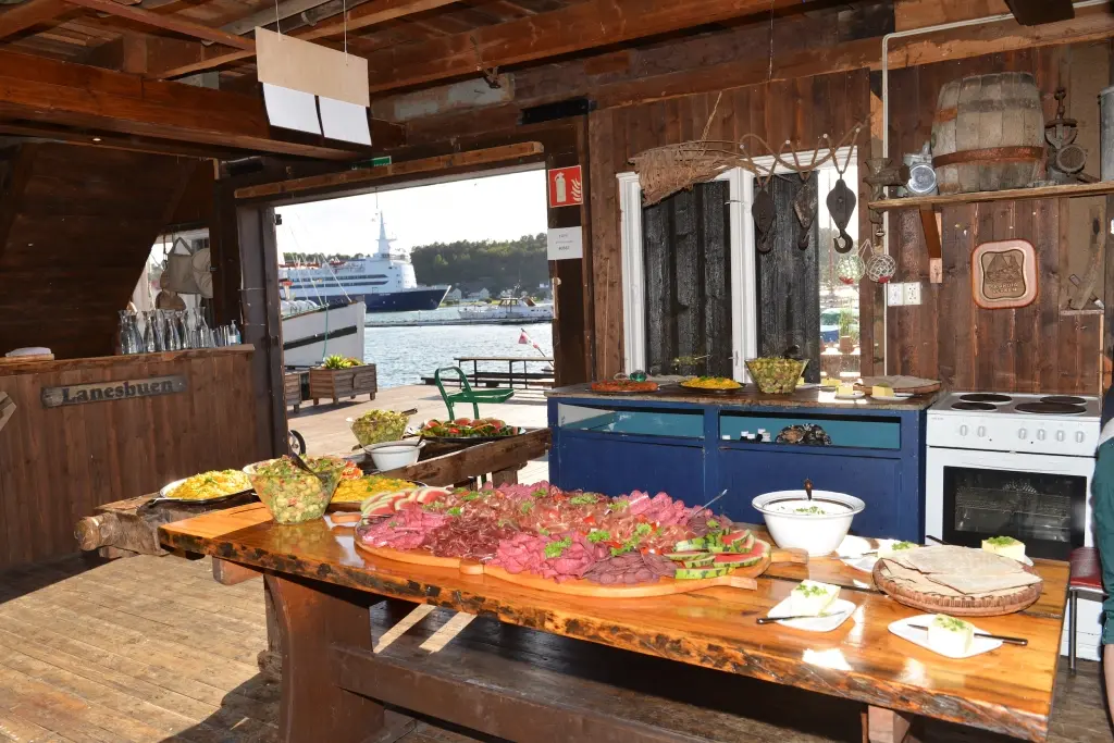 Selskapslokaler med brygge